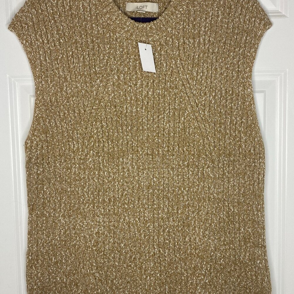 Marled Ribbed Wedge Sweater